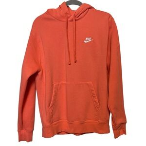 Nike Club Pullover Fleece Hoodie coral Size Medium K-20